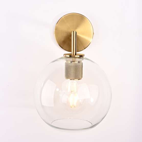 Бра Rh Utilitaire Globe Shade Single Sconce Brass By Imperiumloft — изображение 2