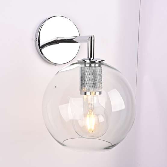 Бра Rh Utilitaire Globe Shade Single Sconce Silver By Imperiumloft — изображение 2