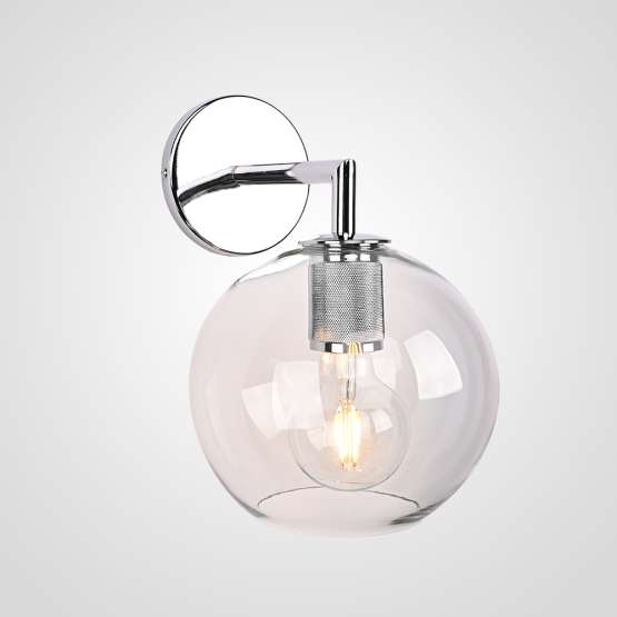 Бра Rh Utilitaire Globe Shade Single Sconce Silver By Imperiumloft