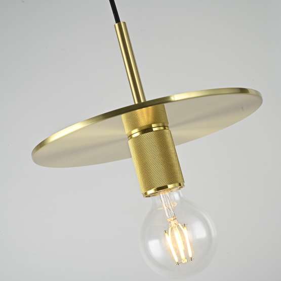 Подвесной Светильник Rh Utilitaire Disk Shade Pendant Brass By Imperiumloft — изображение 2