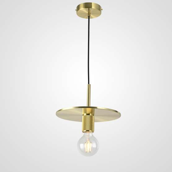 Подвесной Светильник Rh Utilitaire Disk Shade Pendant Brass By Imperiumloft