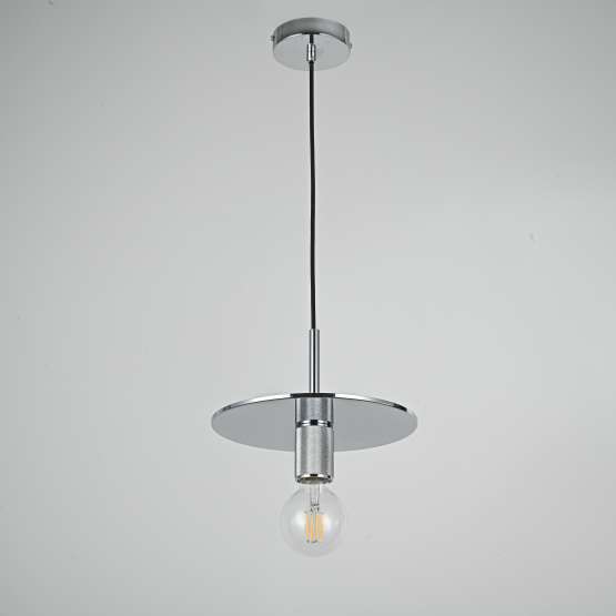 Подвесной Светильник Rh Utilitaire Disk Shade Pendant Silver By Imperiumloft — изображение 2