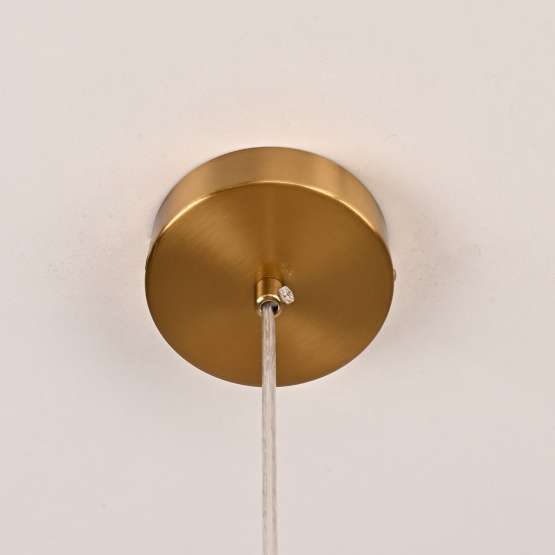 Люстра Rh Utilitaire Disk Triple Pendant Brass By Imperiumloft — изображение 3