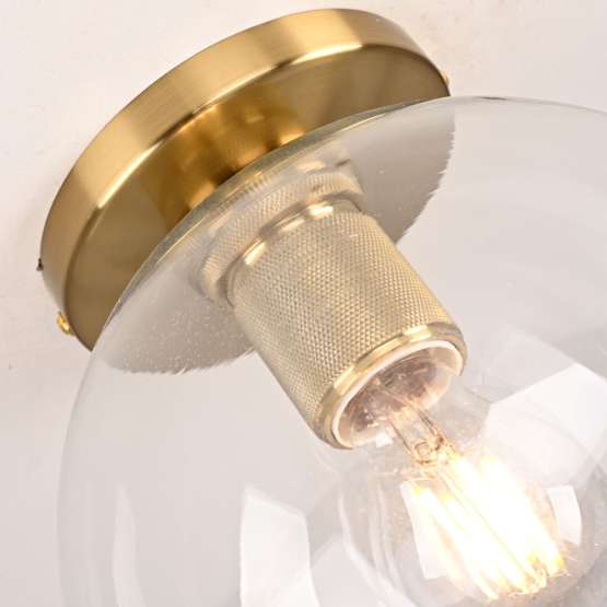 Потолочный Светильник Rh Utilitaire Globe Shade Flushmount Brass By
                    Imperiumloft — изображение 3