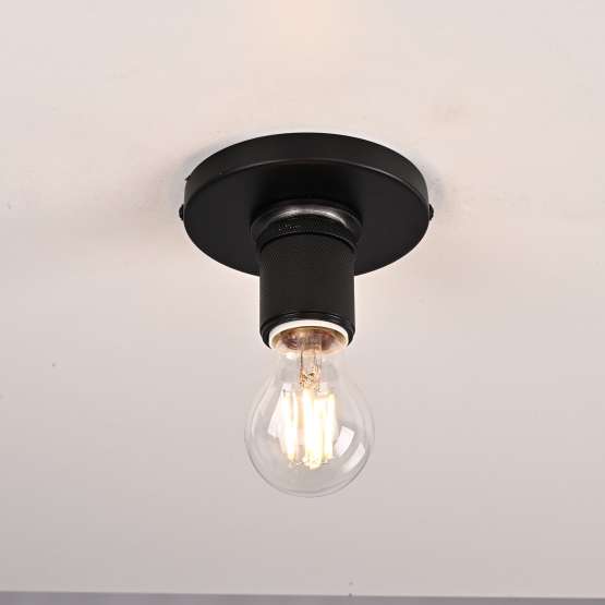 Потолочный Светильник Rh Utilitaire Socket Flushmount Black By Imperiumloft — изображение 3