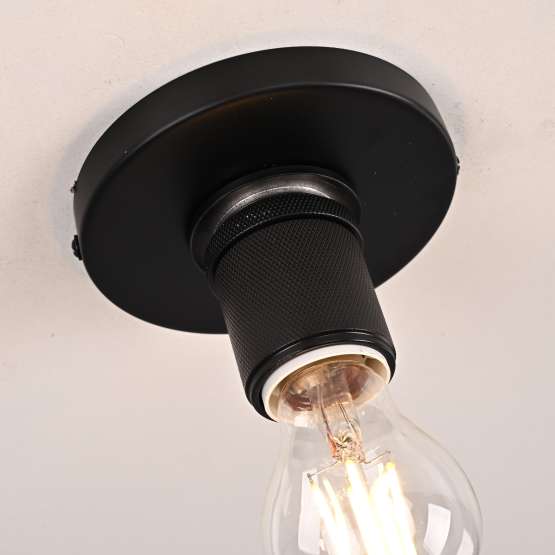 Потолочный Светильник Rh Utilitaire Socket Flushmount Black By Imperiumloft — изображение 2