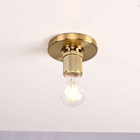 Потолочный Светильник Rh Utilitaire Socket Flushmount Brass By Imperiumloft — изображение 2