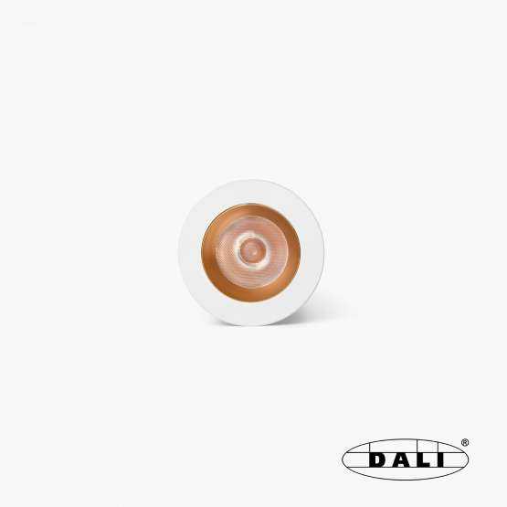 Встраиваемый даунлайт Uno белый/золотой 8W 37° 2700K CRI90 DALI