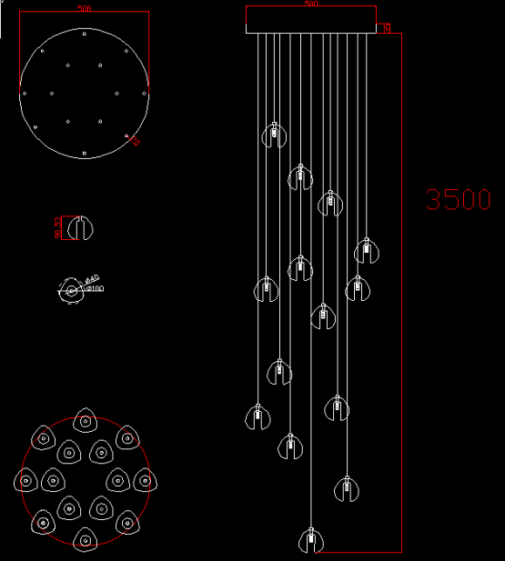 Люстра Bocci 14.14 Random 80 x 30 — изображение 11