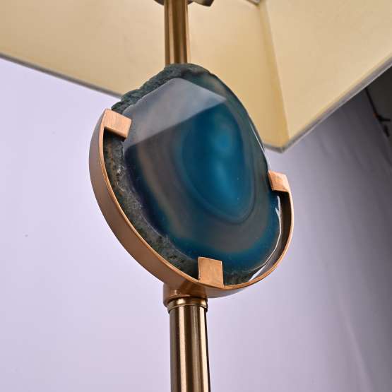 Настольная Лампа Blue Agate Table Lamp By Imperiumloft — изображение 3