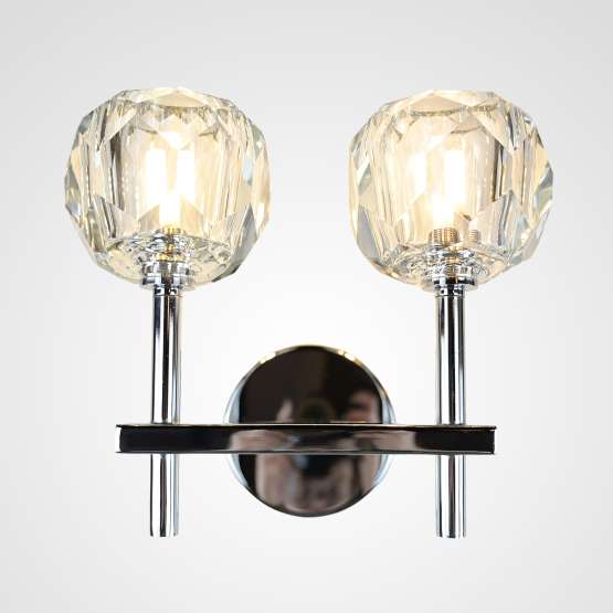 Бра Boule De Cristal Double Sconce Chrome By Imperiumloft