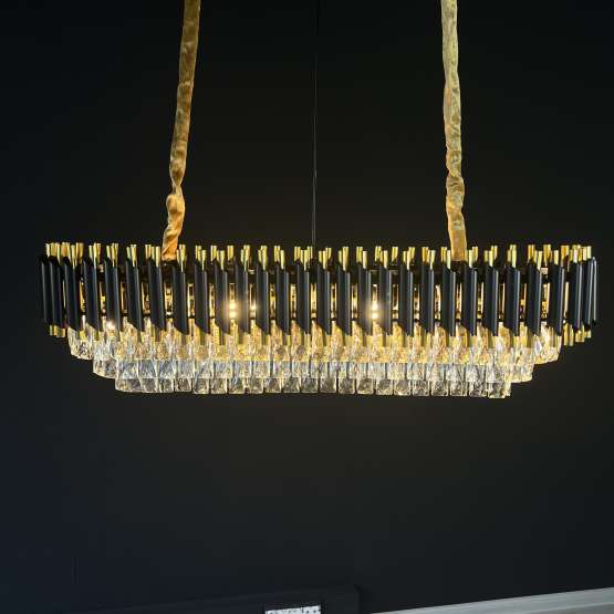 Люстра Empire Black Rectangular Chandelier Crystal By Imperiumloft — изображение 2