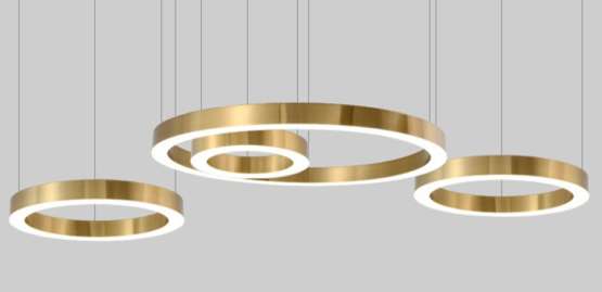 Люстра Light Ring Horizontal D50 Золото By Imperiumloft — изображение 3