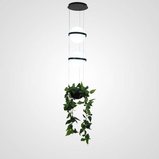 Подвесной Светильник Palma Wall Lamp 2 Шара + 1 Вазон By Imperiumloft