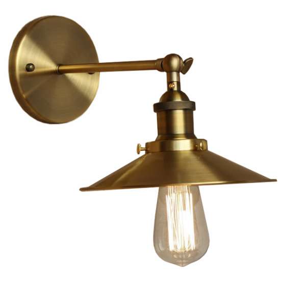 Бра Cone 20Th C.factory Filament Gold By Imperiumloft