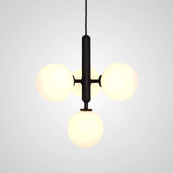Подвесной Светильник Raffin 4 White Black By Imperiumloft