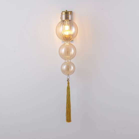Бра Heathfield Lighting - Medina Wall Brass/Amber By Imperiumloft — изображение 3