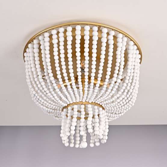 Люстра Jacqueline Clear Flush-Mount Brass By Imperiumloft — изображение 3
