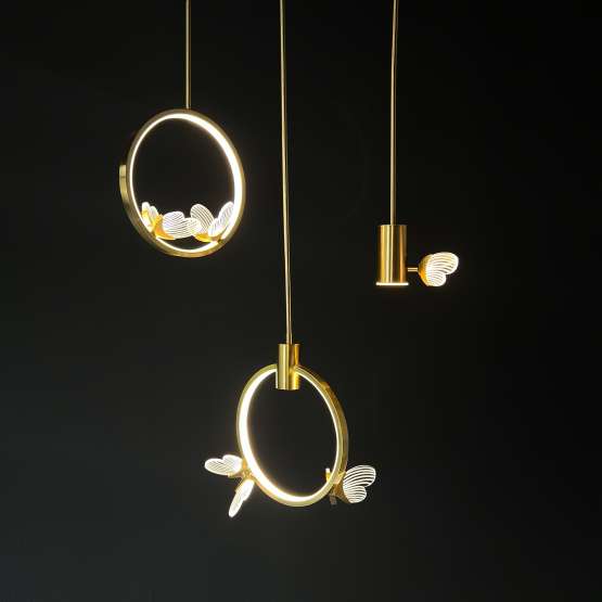 Подвесной Светильник Babetta Ring 1 L320 Brass 4000К By Imperiumloft — изображение 2