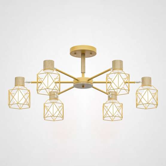 Потолочная Люстра Corf B3 Yellow 6 Lamps By Imperiumloft