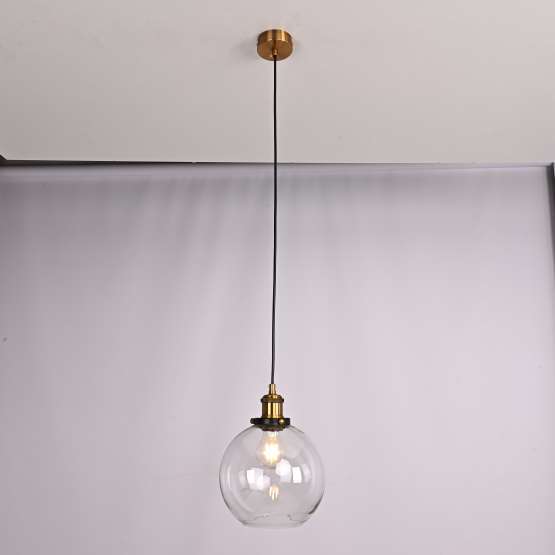Подвесной Светильник Loft Clear Glass Sphere Cloche By Imperiumloft — изображение 2
