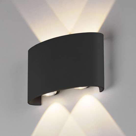 Пылевлагозащищенный светодиодный светильник Twinky Double чёрный IP54 1555
                    TECHNO LED