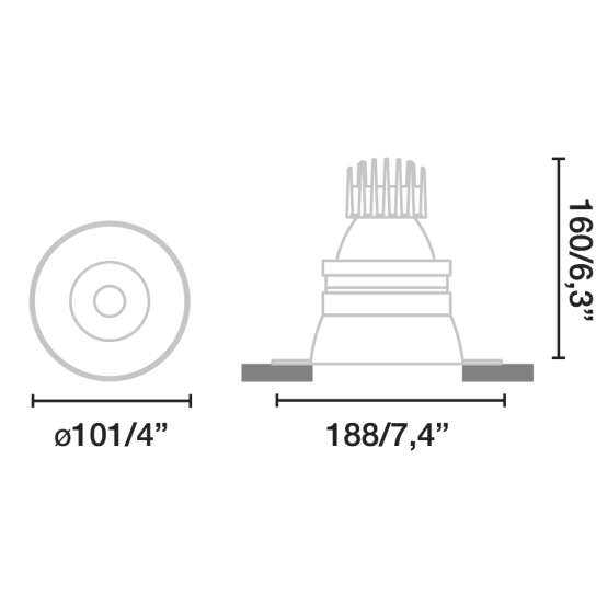 Встраиваемый светильник Synch золотой SIN MARCO CRI97 2700K 36° 13W19W — изображение 2