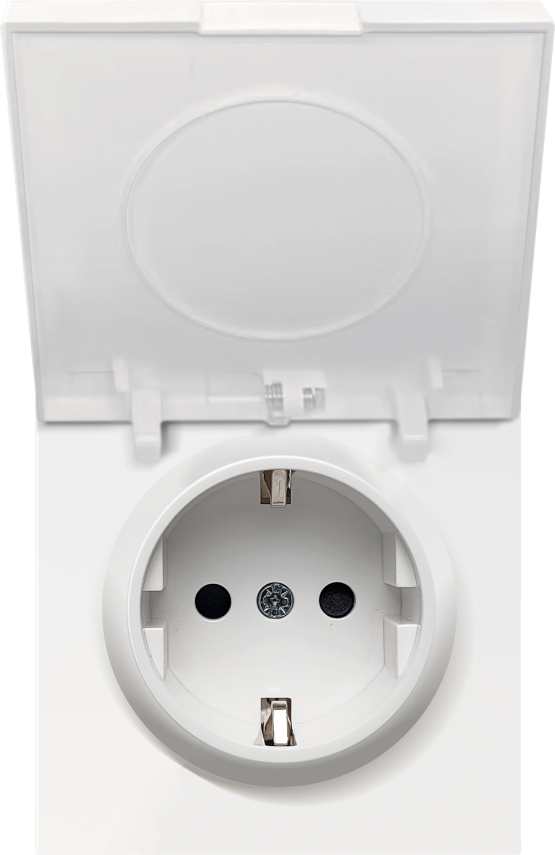 Donel R98 белый накладка для розетки Schuko с  з/к со сплошной крышкой, 16A 250 В~, серия DA