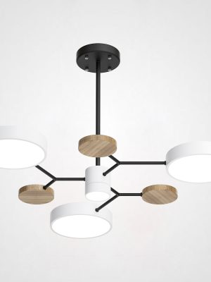 Люстра На Штанге Meade 4 Lamps White By Imperiumloft