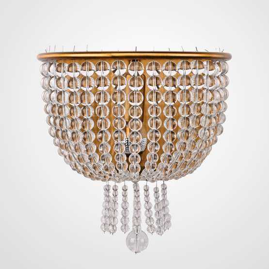 Бра Jacqueline White Sconce Brass By Imperiumloft