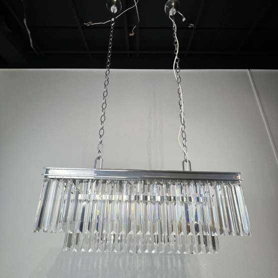 Люстра Rh 1920S Odeon Clear Glass Fringe Chrome By Imperiumloft — изображение 3