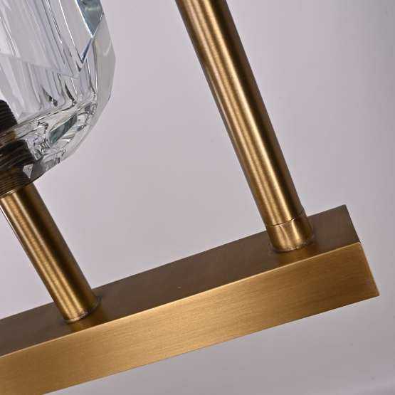Люстра Rh Boule De Cristal Linear Chandelier 5 Bronze By Imperiumloft — изображение 3