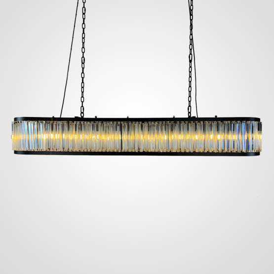 Люстра Rh 1920S Odeon Clear Glass Black 180 By Imperiumloft