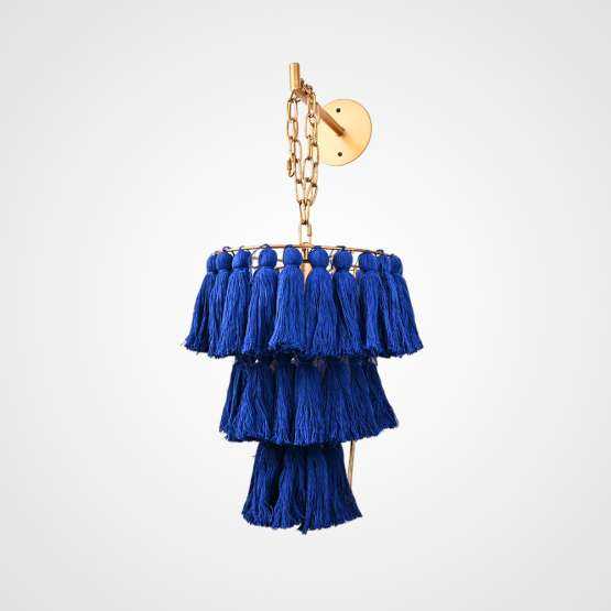 Настенный Светильник Tassel Wall Синий By Imperiumloft