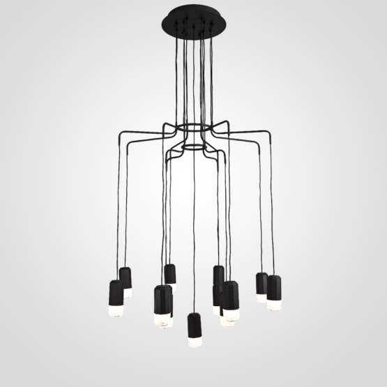 Подвесной Свеильник Wireflow Led Black Suspension Lam 13 Патронов By
                    Imperiumloft