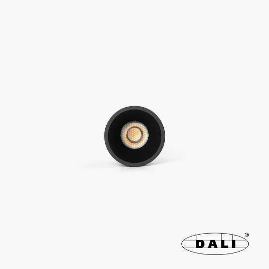 Tulipa Черный встраиваемый даунлайт 7W 15° 4000K CRI90 DALI