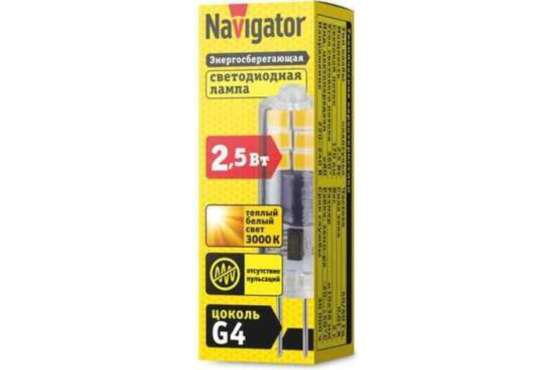 Светодиодная лампа Navigator 2|5W 170Lm 3000K G4 80245 — изображение 2