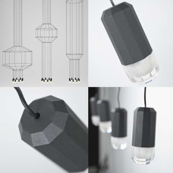 Подвесной Светильник Via Wireflow Polyhedral 4 Lineal Pendant Light By
                    Imperiumloft — изображение 2