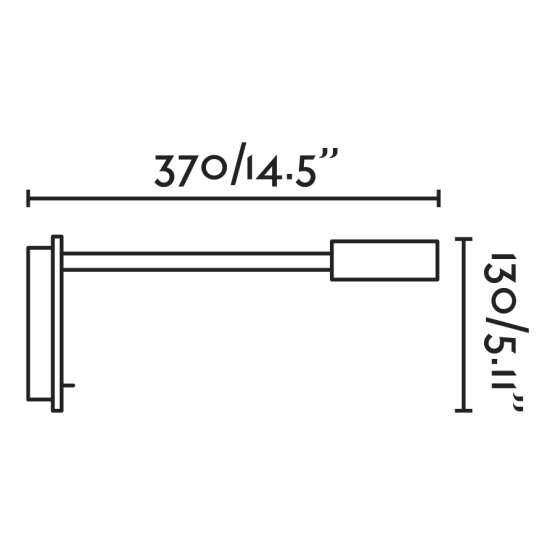 JULIET USB C Chrome настенная лампа с ридером LED 3W 3000K — изображение 2