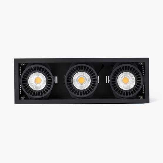 Встраиваемый светильник Colin-3 черный LED 72-108W 2700K 20°