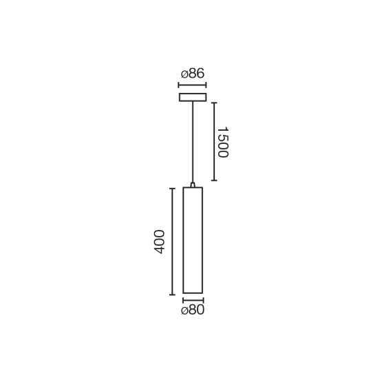 Подвес Fost черный Ø80 28W 23° 3000K CRI90 — изображение 2