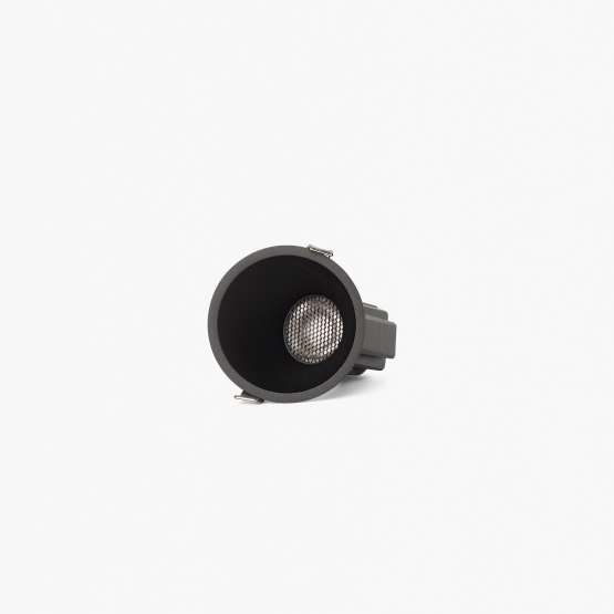 Tulipa Черный встраиваемый даунлайт ASIM 10W 24° 3000K CRI90 TRIAC