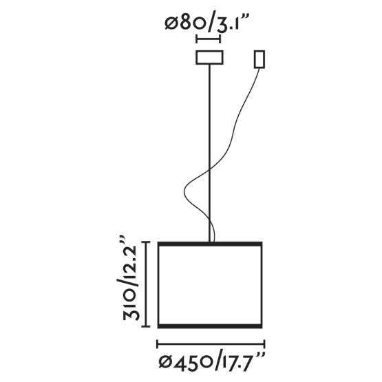 Люстра Mambo черный/ротанг ø450 — изображение 2