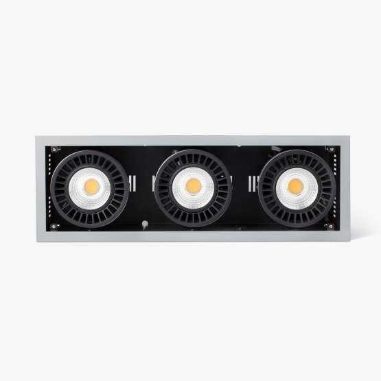 Встраиваемый светильник Colin-3 серый LED 72-108W 2700K 56°