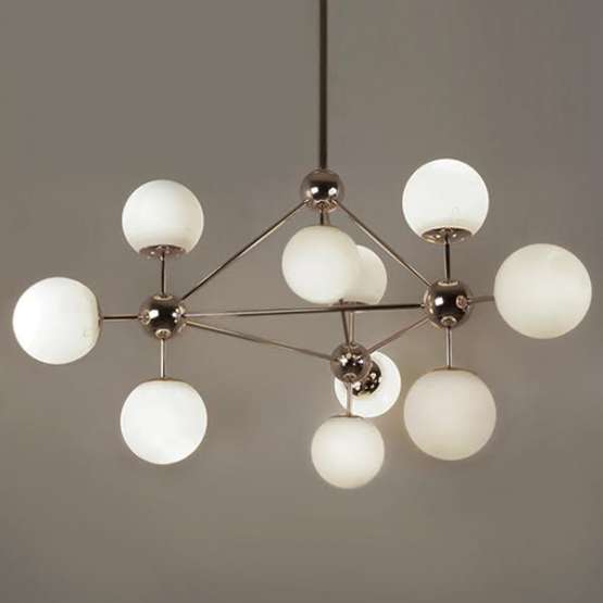 Люстра Modo Chandelier White Glass L10 By Imperiumloft