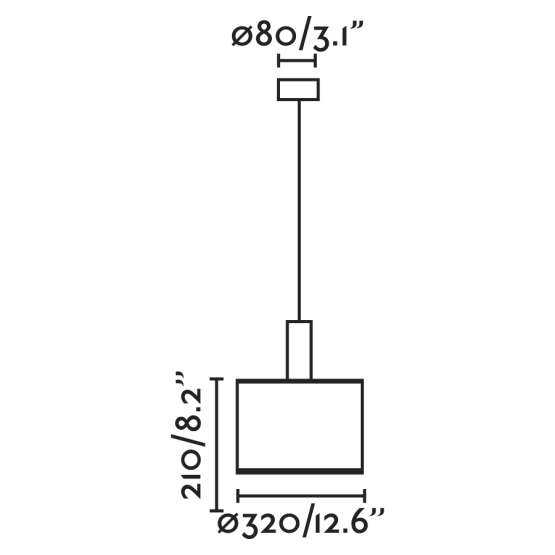 Люстра Mambo Simple черный/ротанг ø320 — изображение 2