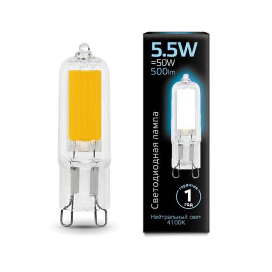 Светодиодная лампа Gauss 5|5W 500Lm 4100K G9 107809205