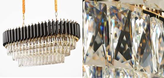 Люстра Empire Black Rectangular Chandelier Crystal By Imperiumloft — изображение 3