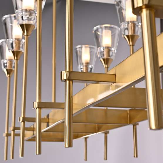 Люстра Torche De Verre Linear Chandelier 12 By Imperiumloft — изображение 2