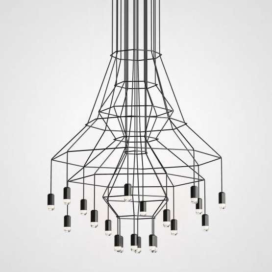 Люстра Via Wireflow Chandelier Polyhedral 0315 Suspension Lamp By Imperiumloft